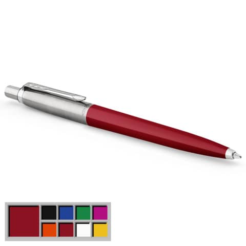 Penna a sfera Parker Jotter Original Plastic M fusto Rosso 2096857